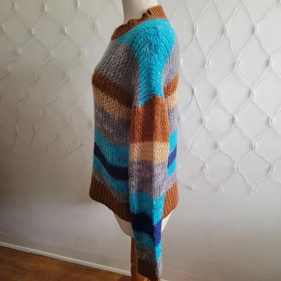 Gigio Sweater / Striped & Colorful / Oversized Small - Picture 4 of 6